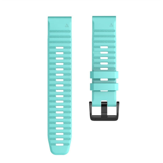 For Garmin Fenix 7 Silicone Watch Band(Mint Green) by bashfashion
