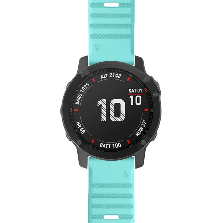 For Garmin Fenix 7 Silicone Watch Band(Mint Green) by bashfashion