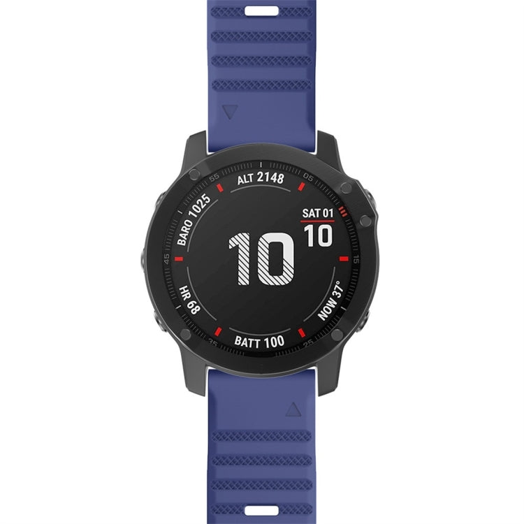 For Garmin Fenix 7 Silicone Watch Band(Midnight Blue) by bashfashion
