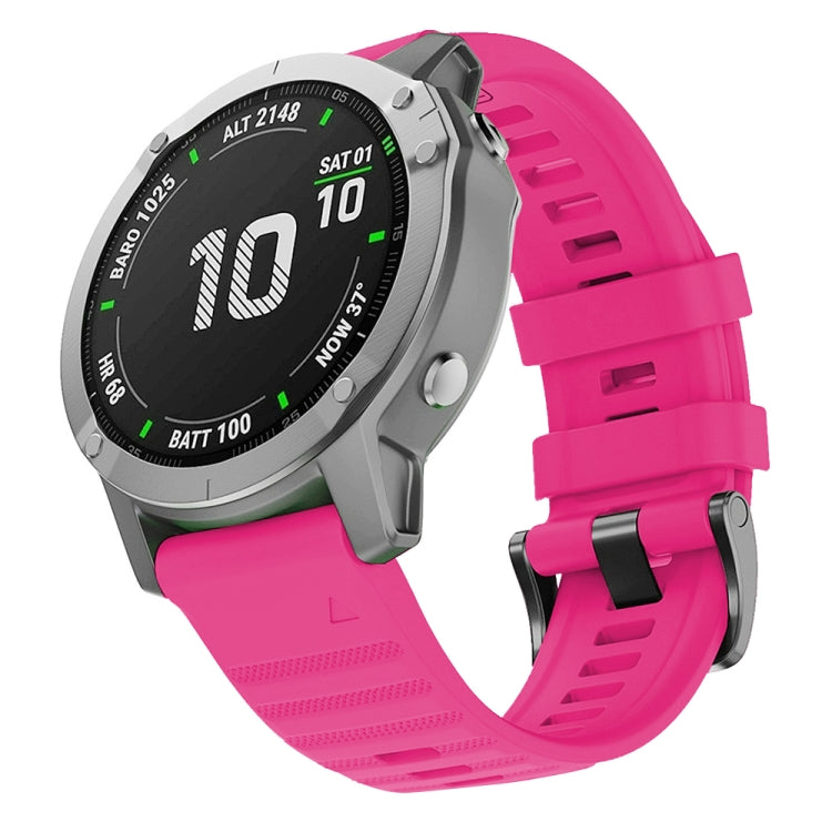 For Garmin Fenix 7 Silicone Watch Band(Pink) by bashfashion