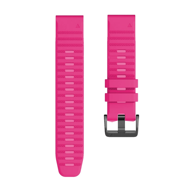 For Garmin Fenix 7 Silicone Watch Band(Pink) by bashfashion