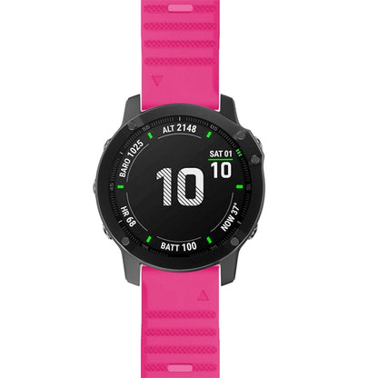 For Garmin Fenix 7 Silicone Watch Band(Pink) by bashfashion