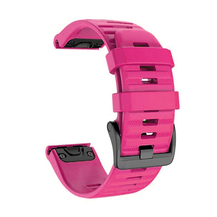 For Garmin Fenix 7 Silicone Watch Band(Pink) by bashfashion