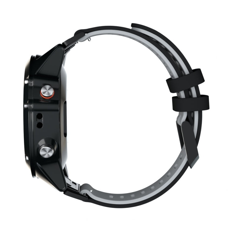 For Garmin Fenix 7 Two-color Silicone Quick Release Watch Band(Black Grey) by bashfashion