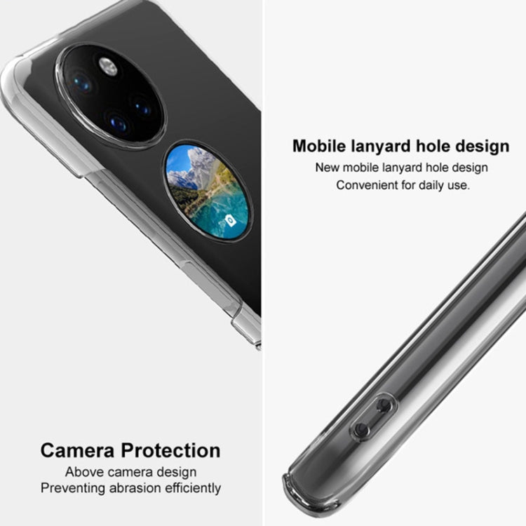 For Huawei P50 Pocket imak Wing II Wear-resisting Crystal Protective Case(Transparent) by imak