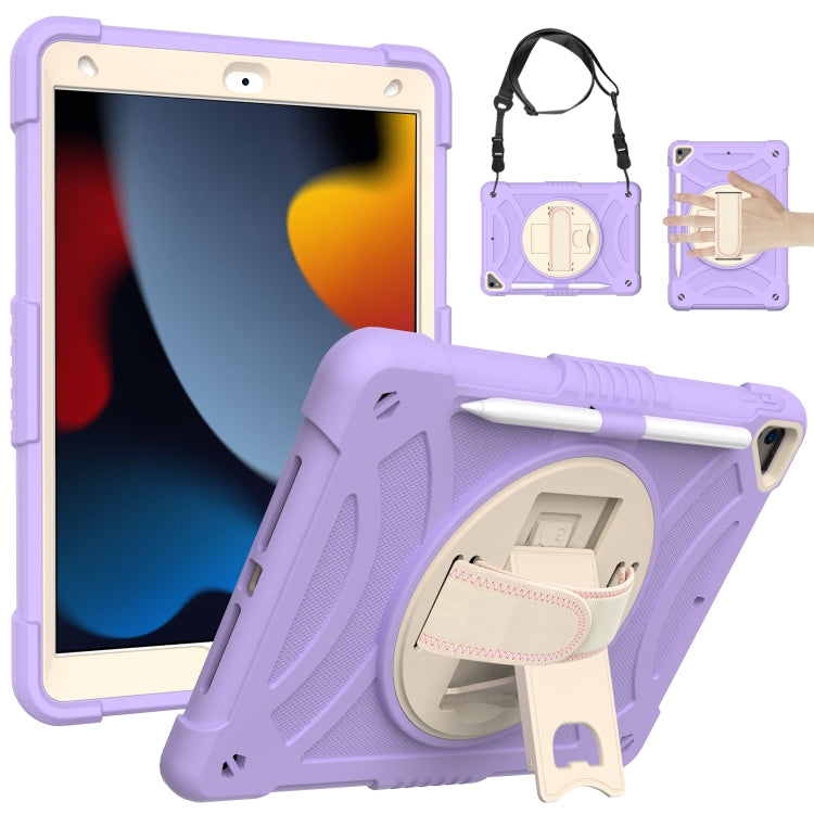 For iPad 10.2 2021 / 2020 / 2019 PC + Silicone Combination Tablet Case(Purple) by bashfashion