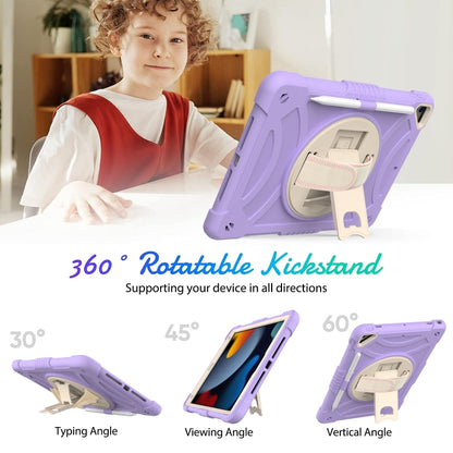 For iPad 10.2 2021 / 2020 / 2019 PC + Silicone Combination Tablet Case(Purple) by bashfashion