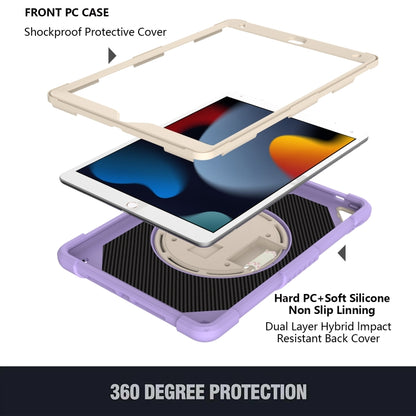 For iPad 10.2 2021 / 2020 / 2019 PC + Silicone Combination Tablet Case(Purple) by bashfashion