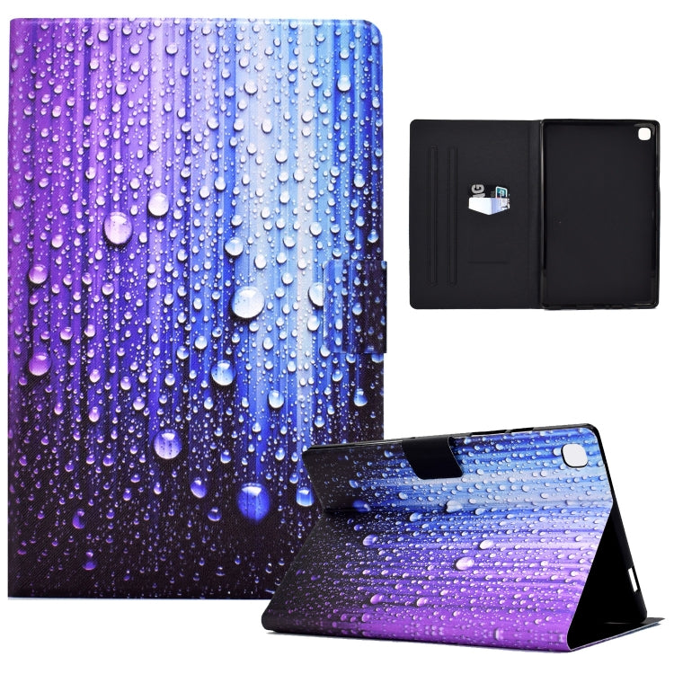 For Samsung Galaxy Tab A7 Lite Electric Pressed TPU Leather Tablet Case(Water Droplets) by bashfashion