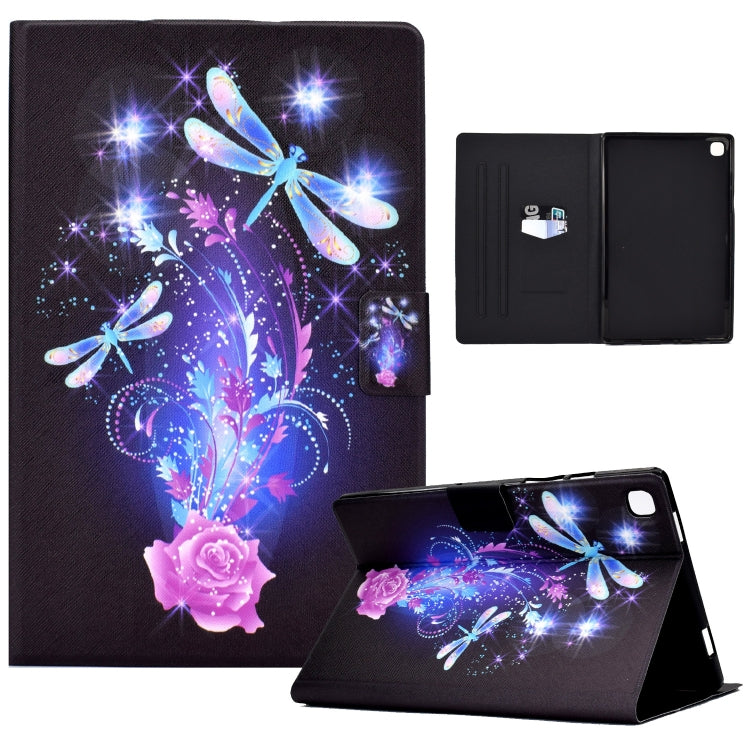 For Samsung Galaxy Tab A7 Lite Electric Pressed TPU Leather Tablet Case(Butterfly) by bashfashion