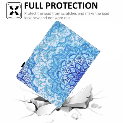 For 7 inch Tablet Electric Pressed TPU Leather Tablet Case(Green Flower) by bashfashion