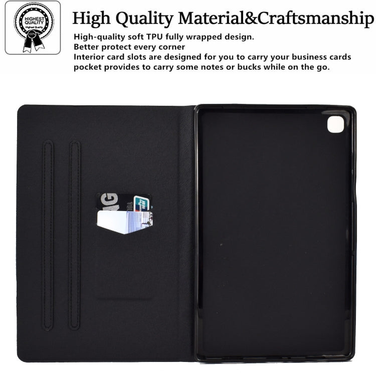 For Samsung Galaxy Tab A 10.1 2019 Electric Pressed TPU Leather Tablet Case(Butterfly) by bashfashion