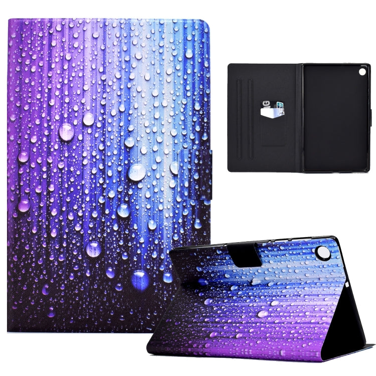 For Samsung Galaxy Tab A8 10.5 2021 Electric Pressed TPU Leather Tablet Case(Water Droplets) by bashfashion