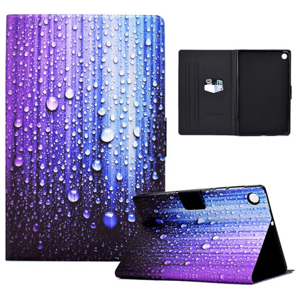 For Samsung Galaxy Tab A8 10.5 2021 Electric Pressed TPU Leather Tablet Case(Water Droplets) by bashfashion