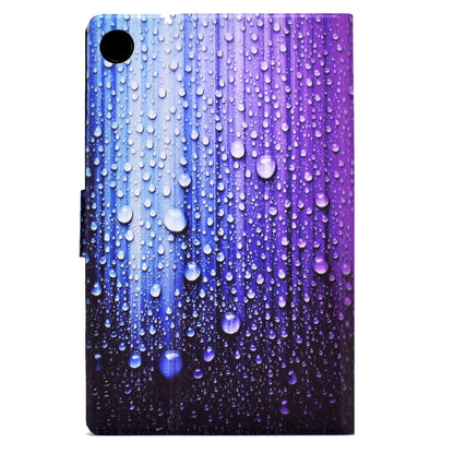 For Samsung Galaxy Tab A8 10.5 2021 Electric Pressed TPU Leather Tablet Case(Water Droplets) by bashfashion