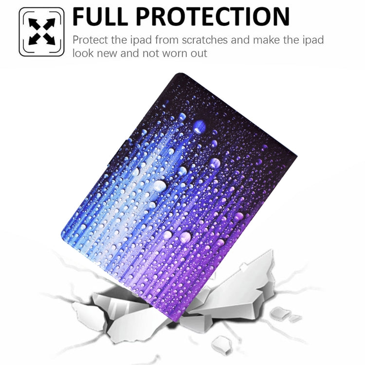For Samsung Galaxy Tab A8 10.5 2021 Electric Pressed TPU Leather Tablet Case(Water Droplets) by bashfashion