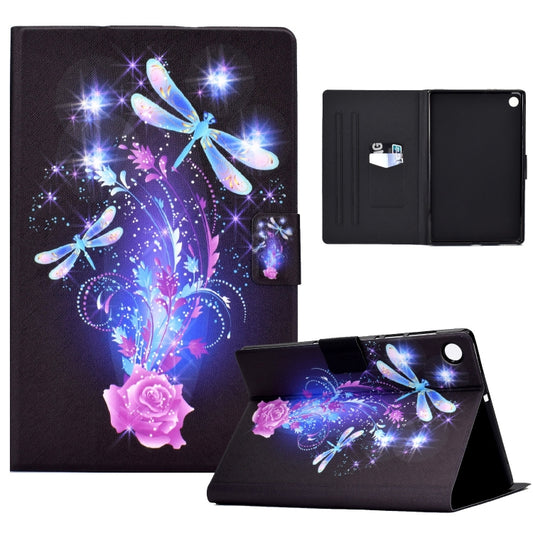 For Samsung Galaxy Tab A8 10.5 2021 Electric Pressed TPU Leather Tablet Case(Butterfly) by bashfashion