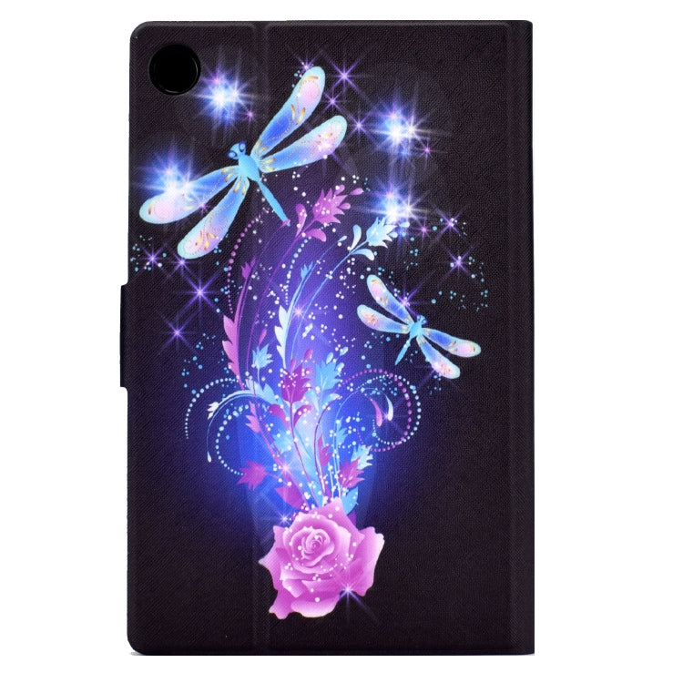 For Samsung Galaxy Tab A8 10.5 2021 Electric Pressed TPU Leather Tablet Case(Butterfly) by bashfashion