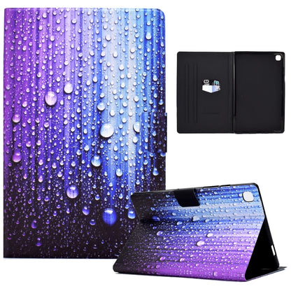 For Samsung Galaxy Tab S6 Lite Electric Pressed TPU Leather Tablet Case(Water Droplets) by bashfashion