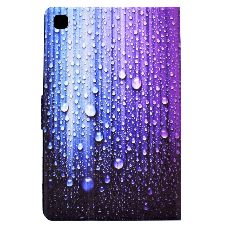 For Samsung Galaxy Tab S6 Lite Electric Pressed TPU Leather Tablet Case(Water Droplets) by bashfashion