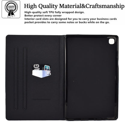 For Samsung Galaxy Tab S6 Lite Electric Pressed TPU Leather Tablet Case(Butterfly) by bashfashion