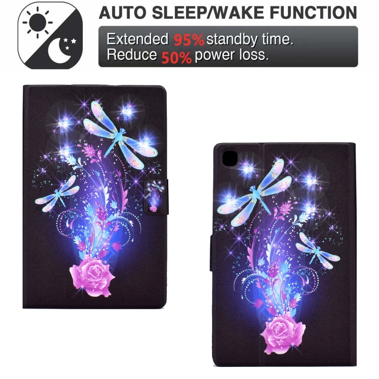 For Samsung Galaxy Tab S6 Lite Electric Pressed TPU Leather Tablet Case(Butterfly) by bashfashion