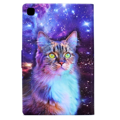 For Samsung Galaxy Tab A7 10.4 2020 Electric Pressed TPU Leather Tablet Case(Star Cat) by bashfashion