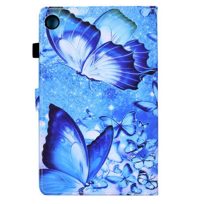 For Samsung Galaxy Tab A8 Sewing Pen Slot Leather Tablet Case(Butterflies) by bashfashion