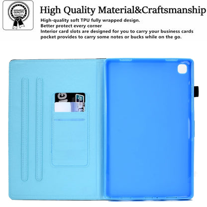 For Samsung Galaxy Tab A7 Lite T220 Sewing Pen Slot Leather Tablet Case(Wildebeest) by bashfashion