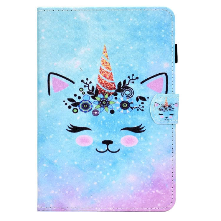 For Samsung Galaxy Tab A 8.0 T350 Sewing Pen Slot Leather Tablet Case(Wildebeest) by bashfashion