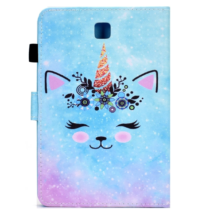 For Samsung Galaxy Tab A 8.0 T350 Sewing Pen Slot Leather Tablet Case(Wildebeest) by bashfashion