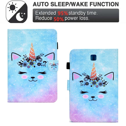 For Samsung Galaxy Tab A 8.0 T350 Sewing Pen Slot Leather Tablet Case(Wildebeest) by bashfashion