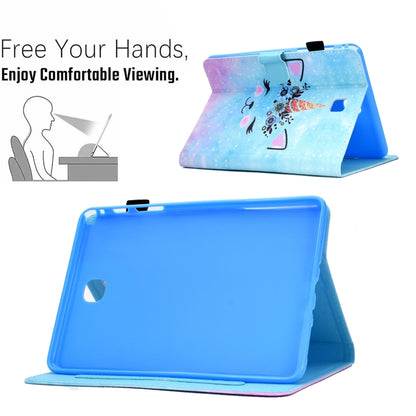 For Samsung Galaxy Tab A 8.0 T350 Sewing Pen Slot Leather Tablet Case(Wildebeest) by bashfashion