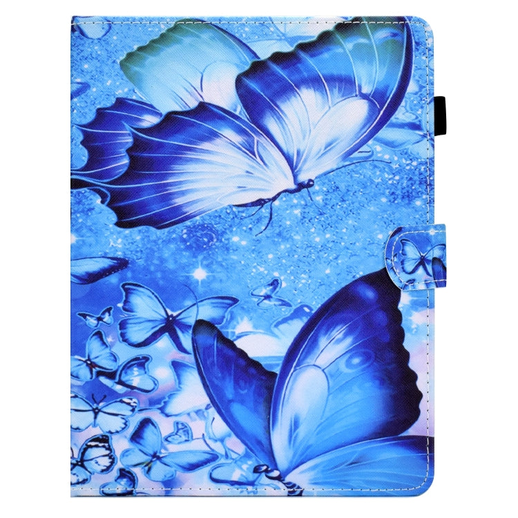 For 7 inch Tablet Sewing Pen Slot Leather Tablet Case(Butterflies) by bashfashion