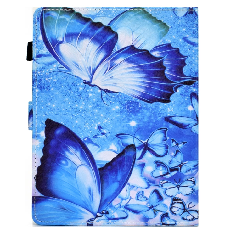 For 7 inch Tablet Sewing Pen Slot Leather Tablet Case(Butterflies) by bashfashion