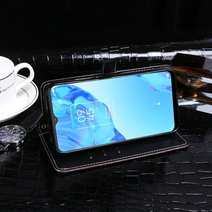 For TCL 20B idewei Crocodile Texture Horizontal Flip Leather Phone Case(Black) by idewei