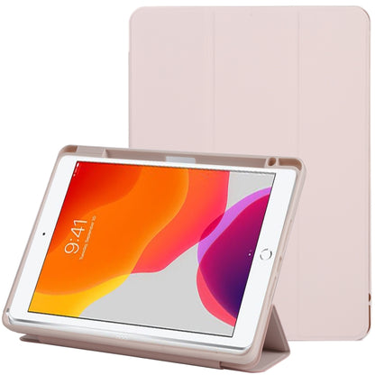 Magnetic Split Leather Smart Tablet Case For iPad 10.2 2019 / 2020 / 2021(Baby Pink) by bashfashion
