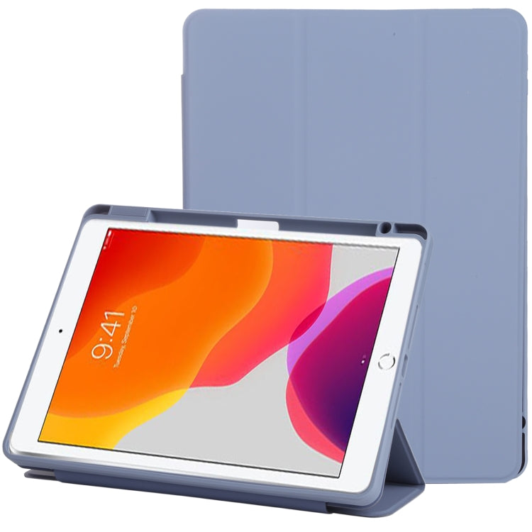 Magnetic Split Leather Smart Tablet Case For iPad 10.2 2019 / 2020 / 2021(Lavender Purple) by bashfashion