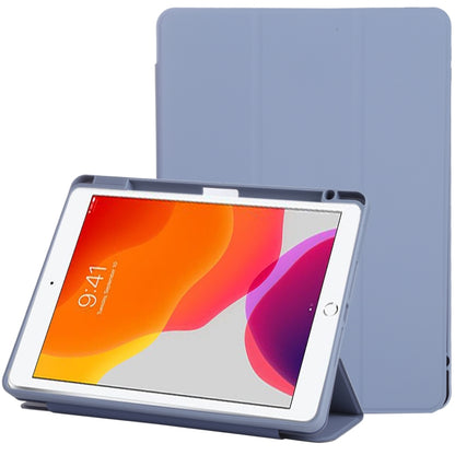 Magnetic Split Leather Smart Tablet Case For iPad 10.2 2019 / 2020 / 2021(Lavender Purple) by bashfashion