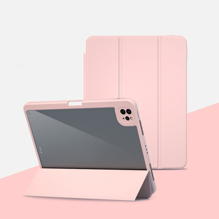 For iPad Pro 11 2020 Magnetic Split Leather Smart Tablet Case(Baby Pink) by bashfashion