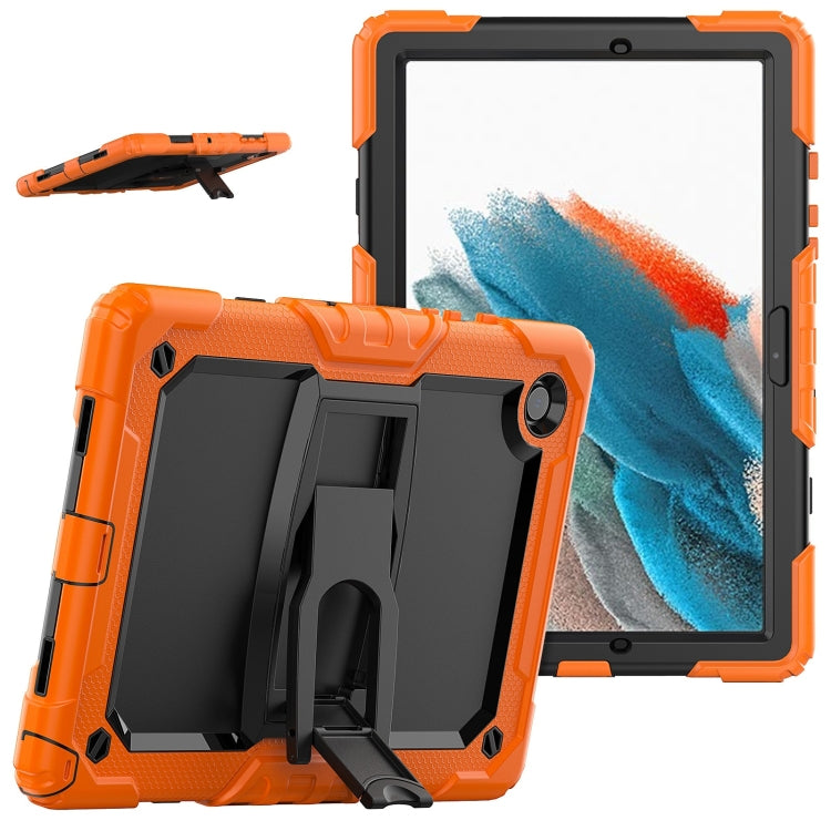 For Samsung Galaxy Tab A8 10.5 2021 Shockproof Black Silicone + PC Tablet Protective Case(Orange) by bashfashion