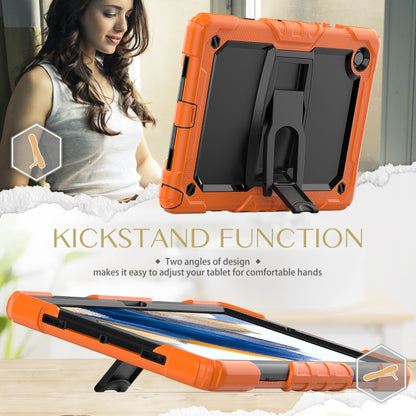 For Samsung Galaxy Tab A8 10.5 2021 Shockproof Black Silicone + PC Tablet Protective Case(Orange) by bashfashion
