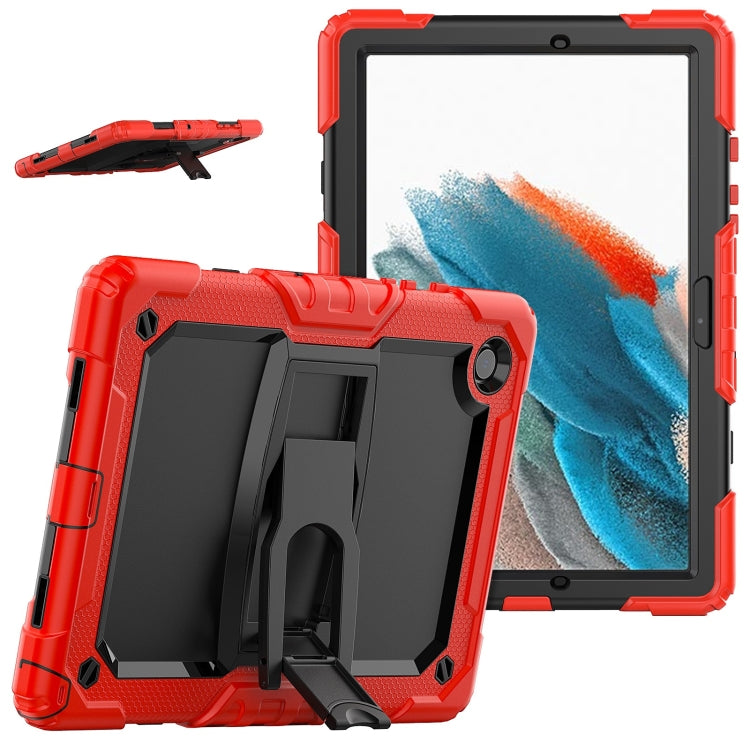 For Samsung Galaxy Tab A8 10.5 2021 Shockproof Black Silicone + PC Tablet Protective Case(Red) by bashfashion