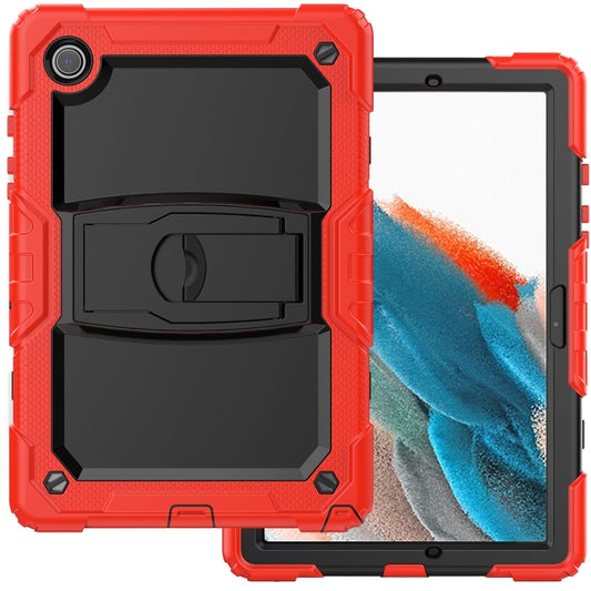 For Samsung Galaxy Tab A8 10.5 2021 Shockproof Black Silicone + PC Tablet Protective Case(Red) by bashfashion