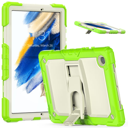 For Samsung Galaxy Tab A8 10.5 2021 Shockproof Beige Silicone + PC Tablet Protective Case(Yellow Green) by bashfashion