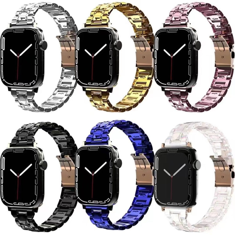 Electroplated Stainless Steel Strap For Apple Watch Series 9&8&7 41mm / SE 3&SE 2&6&SE&5&4 40mm / 3&2&1 38mm(Gold) by bashfashion