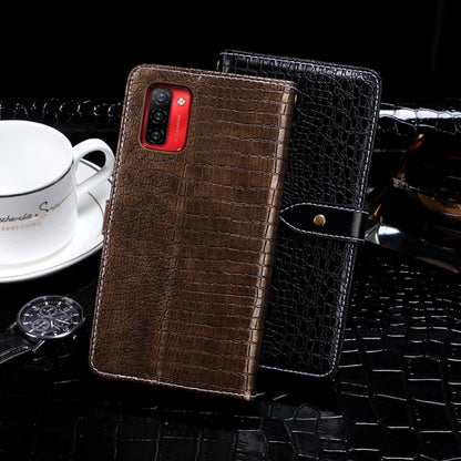 For Ulefone Note 12P idewei Crocodile Texture Horizontal Flip Phone Leather Phone Case(Black) by idewei