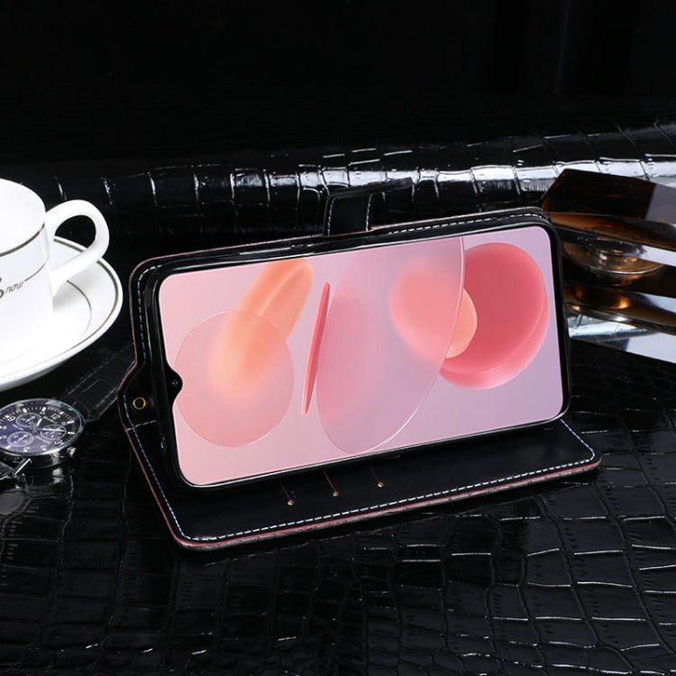 For Ulefone Note 12P idewei Crocodile Texture Horizontal Flip Phone Leather Phone Case(Black) by idewei