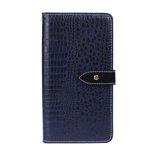 For Honor 60 SE idewei Crocodile Texture Horizontal Flip Phone Leather Phone Case(Dark Blue) by idewei