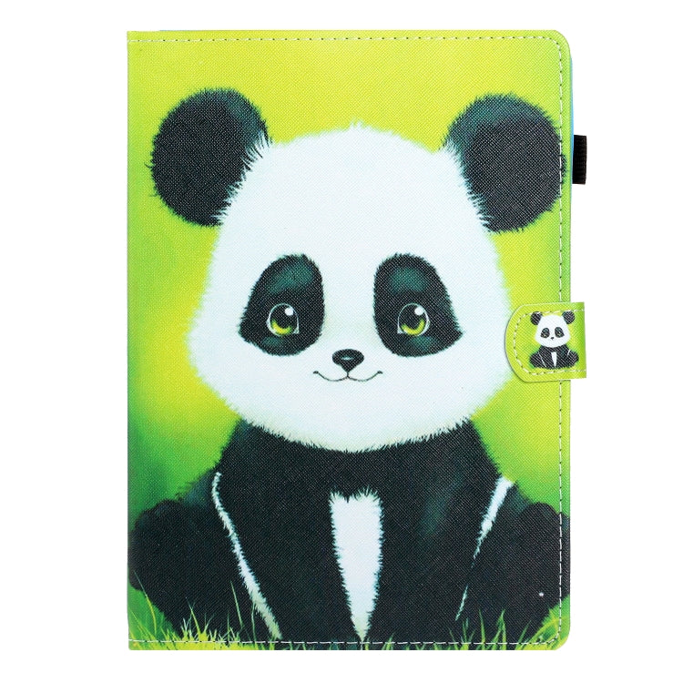 For Samsung Galaxy Tab A8 10.5 2021 Coloured Drawing Stitching Leather Tablet Case(Panda) by bashfashion
